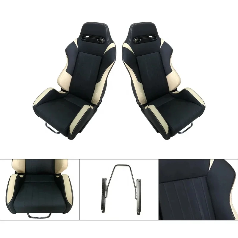 

Высококачественное, популярное, регулируемое гоночное кресло из ПВХ черного цвета/цвета слоновой кости