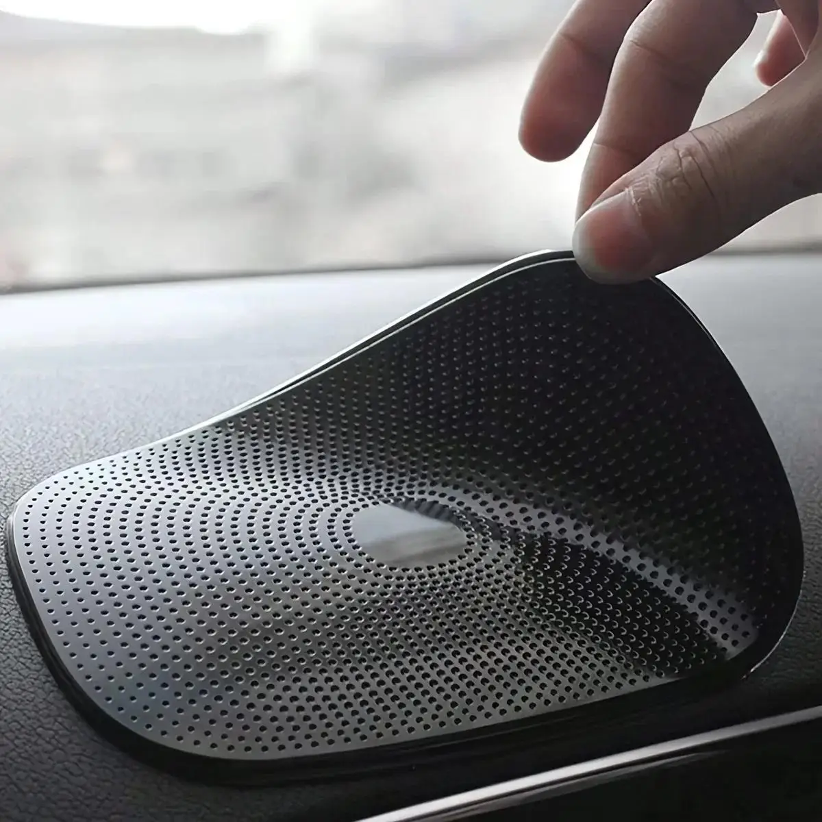 1 Pcs Car Non-Slip Mat Magic Anti-Slip Slide-Proof Pad Dashboard Sticky Dash Adhesive Cell Phone Mobile Holder Black Silicone