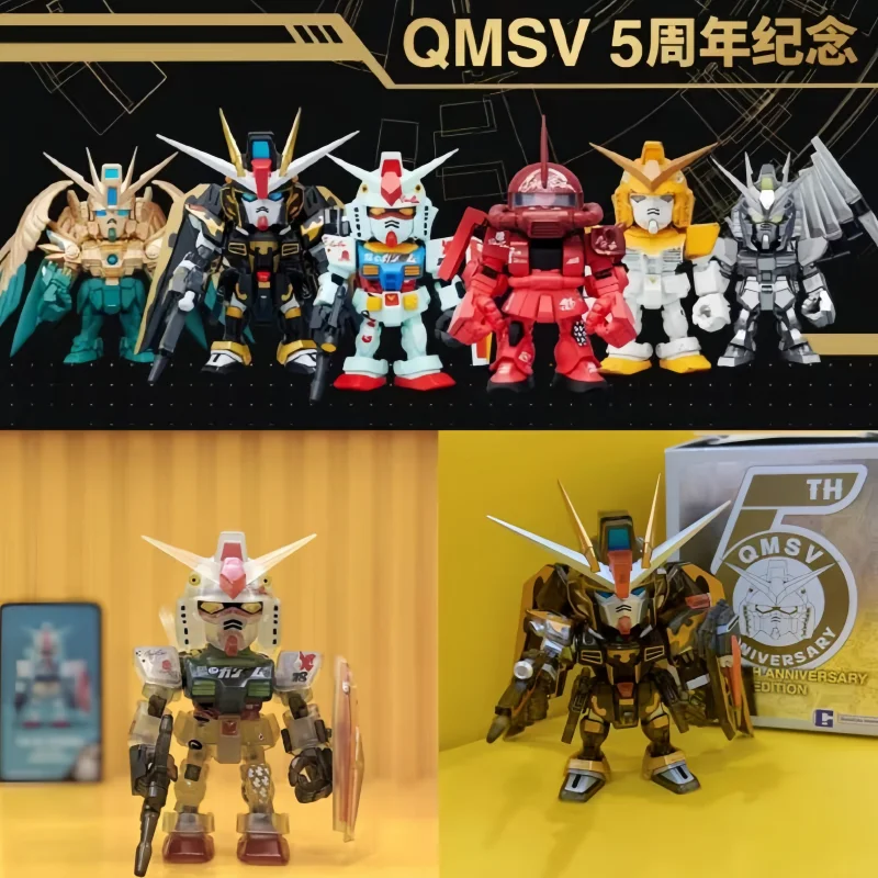 

Подлинная новая распродажа Bandai Qmsv Mini, коллекция 5th Anniversary, слепая коробка, бесплатный робот Zaku, крутые подарки-сюрпризы, праздничные игрушки