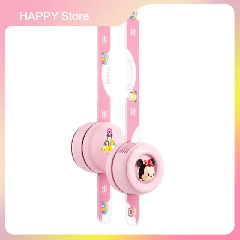 

Disney Lotso Minnie Cartoon Animation Lazy Halter Fan Portable Silent Student Birthday Kawaii Fashion Creative Western Style