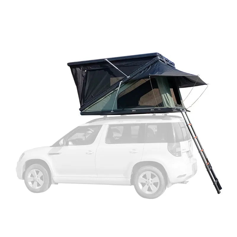 2-3 Person Aluminum Hard Shell Roof Top Tent Z Shape Frame Car Rooftop Tent RTT For 4x4 Offroad Outdoor Camping