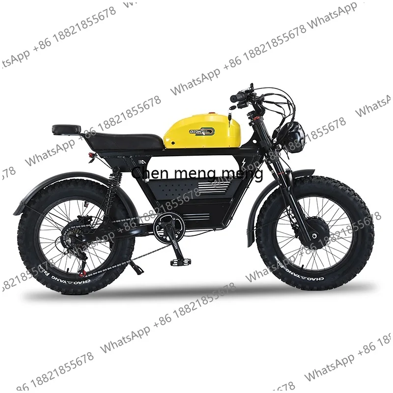 20 Inch High Power 48v 2000w Dual Motor Ebike Long Range Adults E Fast Fat Tire Bike Electric Sport Mountain Dirt Bicy