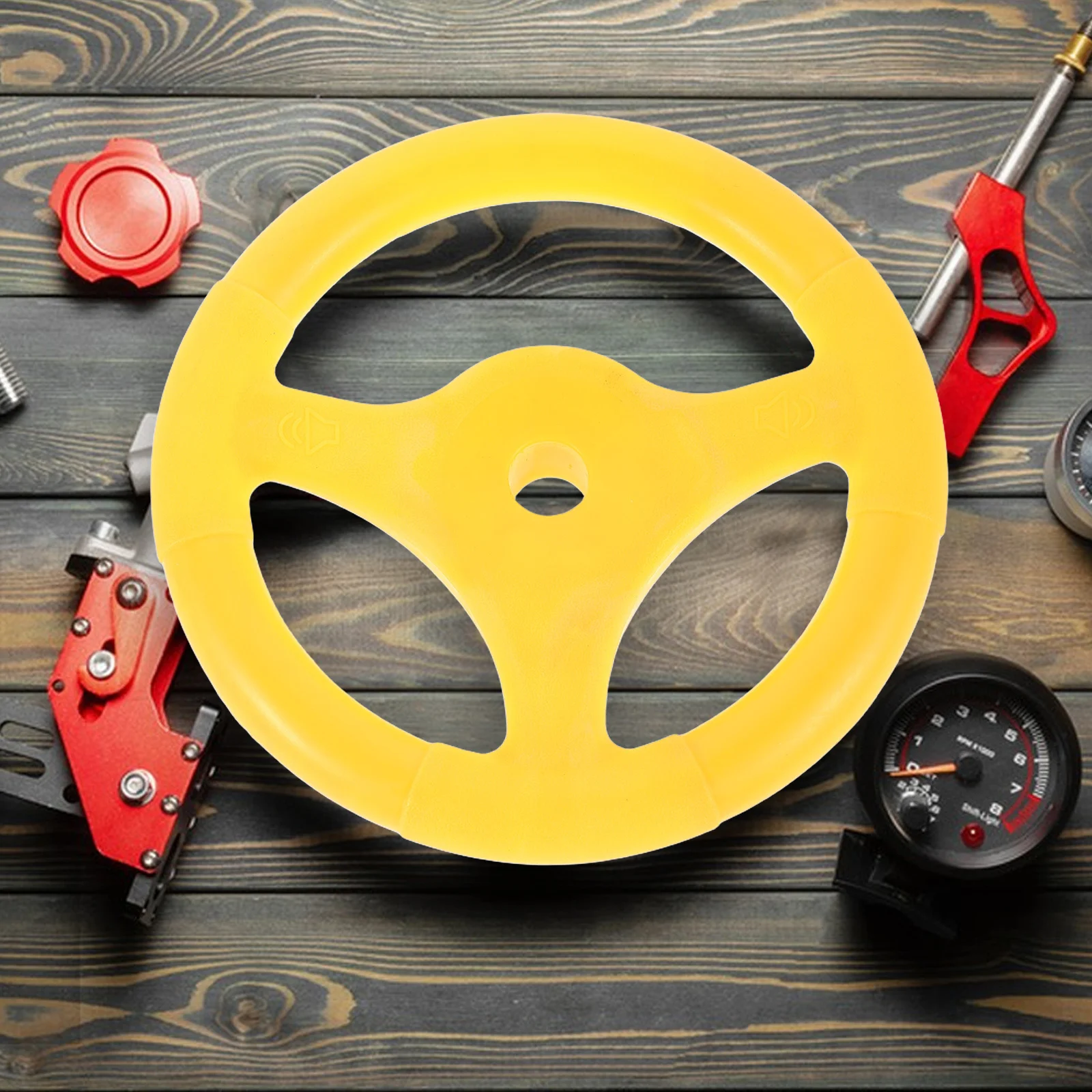 Children Accessory Plastic Steering Wheel For Kids Ride On Cars Swings Outdoor Playsets Pretend Play Motor Skill Development