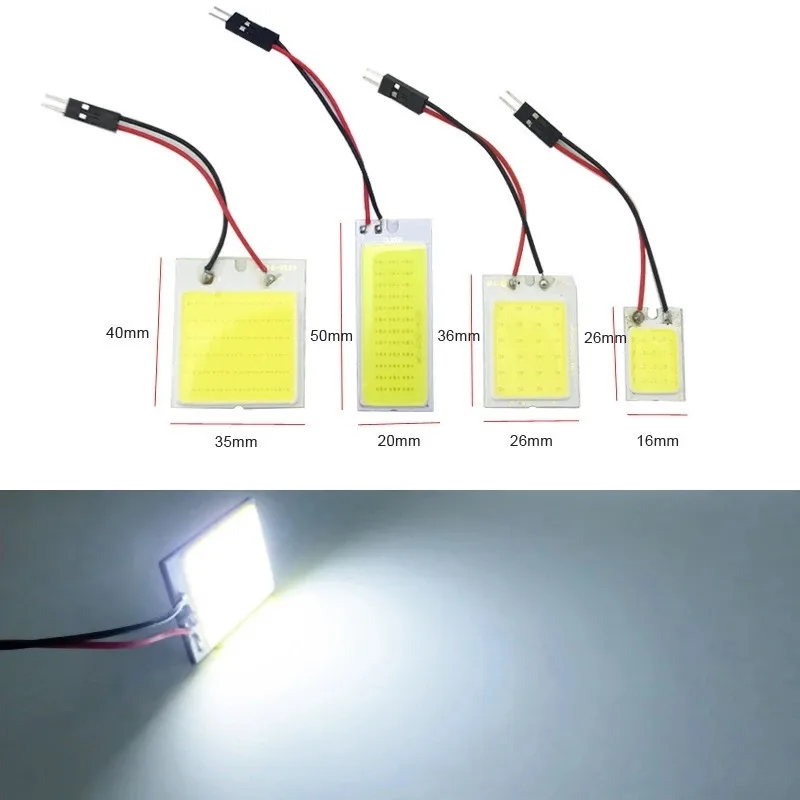 

5 Pack Car LED Reading Light Dome Light COB 18 24 36 48SMD Dome Light Driving Back Box Light Chip Smart LED Light