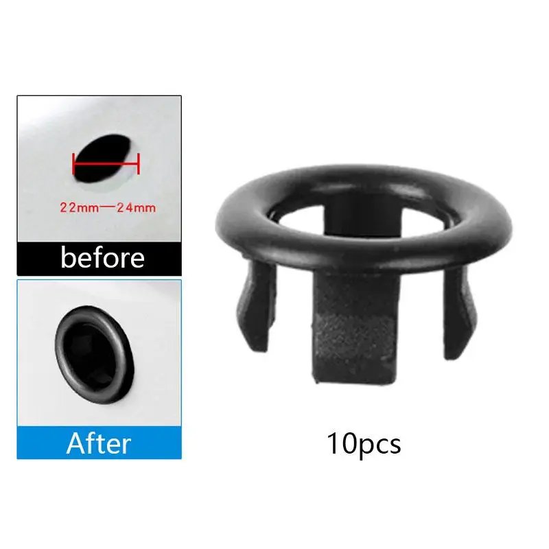 

Basin Sink Overflow Ring Hole Cover Replacement Cap for Modern Bathroom Kitchen Home Shopping Mall Easy Installation