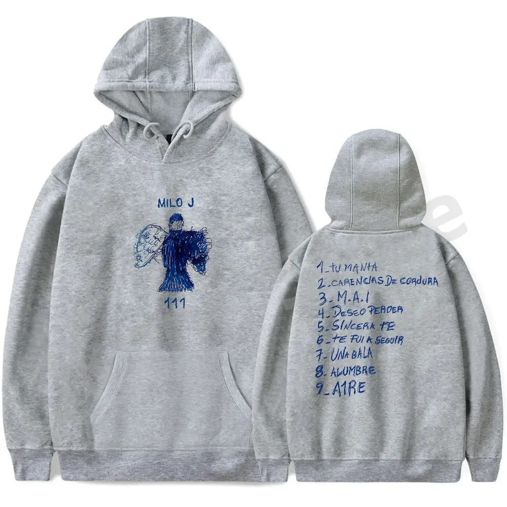 Milo J Hoodies 111 Album Merch Print Women Men Fashion Casual Singer Long Sleeve Sweatshirts plus size
