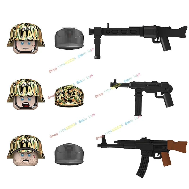 

N690 Warriors Heavy Armor Soldiers Assemble Scene Building Blocks Accessories Creative Decor Action Figures Dolls Toys Gifts