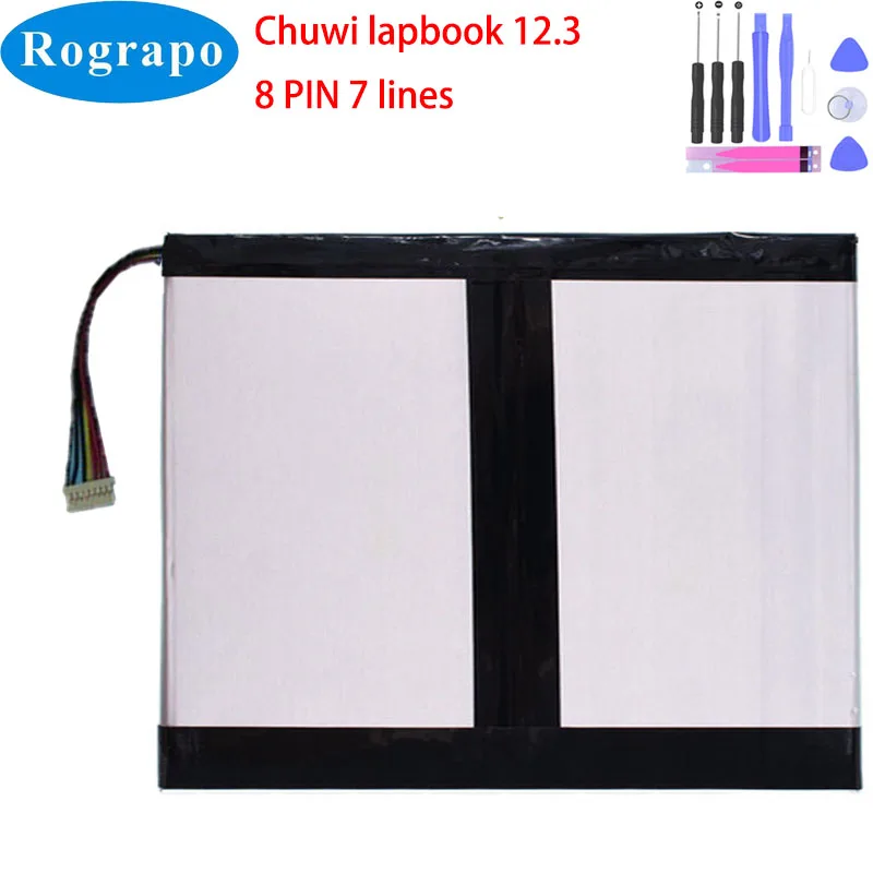 New 7.6V 6000mAh CLTD 38150155 Laptop Tablet PC Battery For Chuwi Lapbook 12.3 Inch 8 PIN 7 Wires Plug