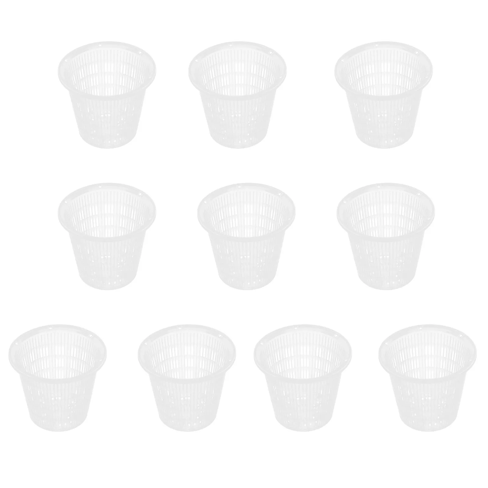 

10 шт. пластиковых горшков для контроля роста корней, универсальные маленькие контейнеры для растений, для использования в помещении и на улице, для орхидей, бонсай, для балкона, рабочего стола, для питомников