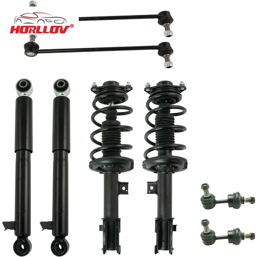 

Front and Rear Suspension Kit Spring Assembly Shock Absorber Sway Bar Stabilizer Link for Hyundai Santa Fe Sport for Kia Sorento