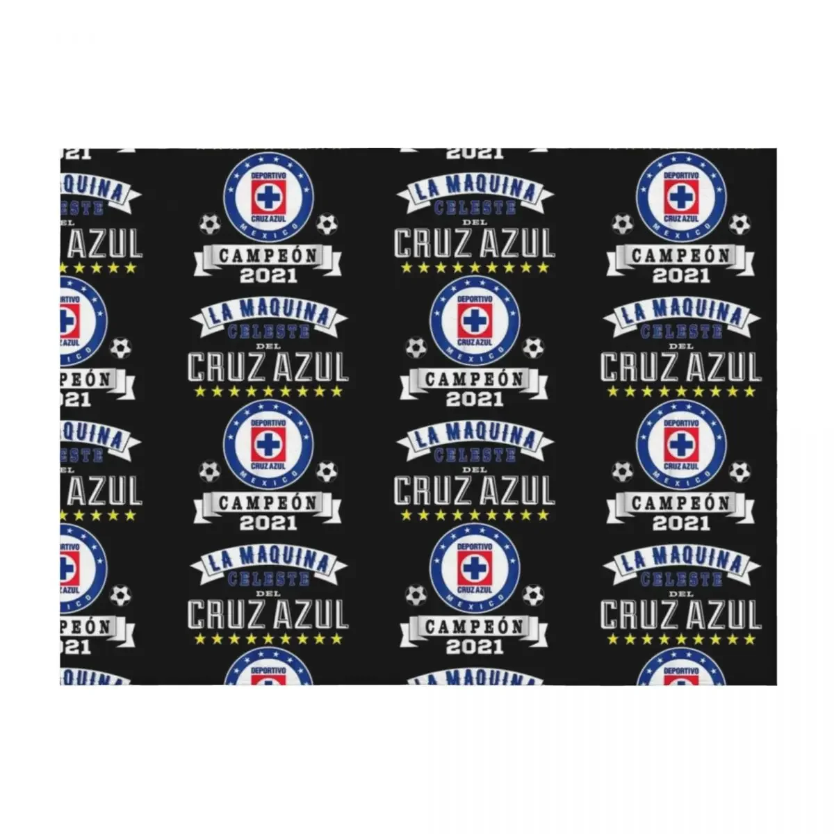 

Cruz-Azul Campeon 2021 Futbol Mexicano La Maquina Celeste Throw Blanket Furrys Single Luxury Thicken Blankets