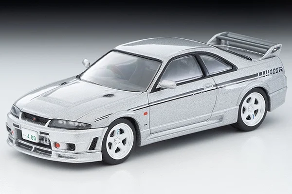 TOMICA TLV 1:64 LV-N NISMO 400R Matsuda Secondary GTR R33 Silver, Alloy static Miniaturized car Tide play model, boy toy gift.