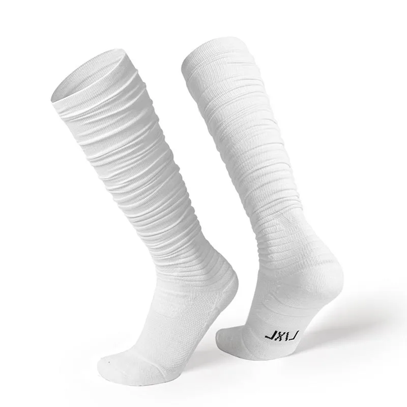 Rugby socks elastic football socks anti slip extra long soccer socks compression socks for knee sports suitable adults teenagers