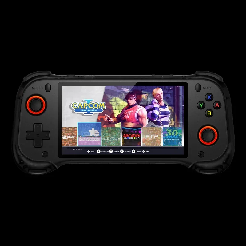 QRD Vortex F5 Portable Retro Game Console 5.5'' IPS Screen RK3566 Hall Joystick Multiplatform Video Game Player image 3