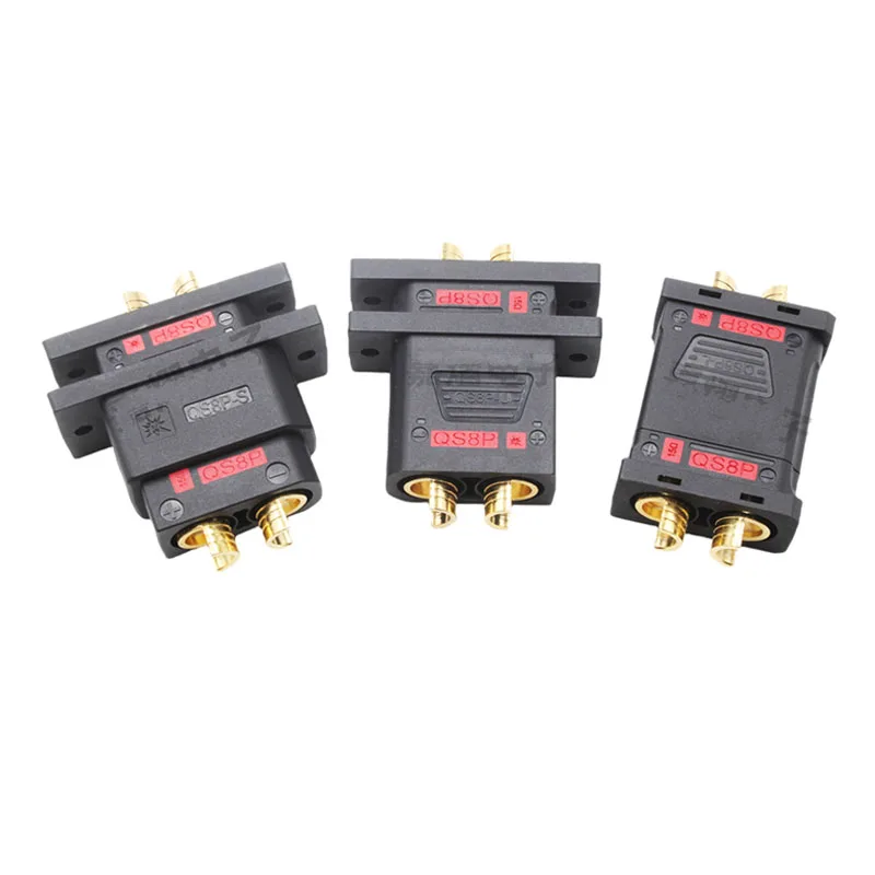 130-180A QS8 Series Lithium Battery Anti Spark Quick Connector High Current QS8P-S QS8P-L QS8P-U Plug f  Aviation Model Forklift