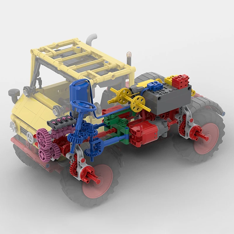 1134 قطعة MOC-241304 Werner Uniknick الغابات شاحنة مدينة سيارة التقنية نموذج مركبة اللبنات الطوب الإبداعي الصبي لعبة هدية #5