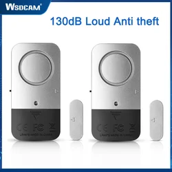 Wsdcam Wireless Window Door Magnet Sensor Detector An-theft Entry Sensor  433MHz For Home Security Alarm System