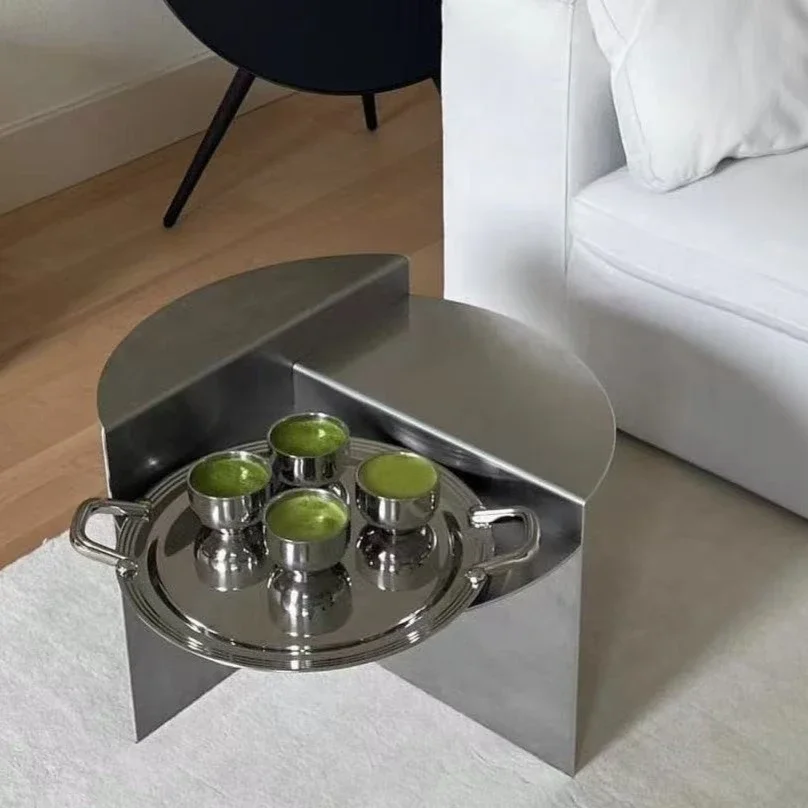 الشمال الإبداعية طاولة صغيرة غرفة المعيشة ضوء الفاخرة الفولاذ المقاوم للصدأ طاولات القهوة مقهى الترفيه طاولة طعام صور الدعائم الجداول