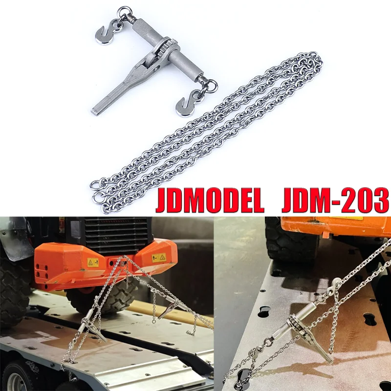 JDMODEL RC Loader Metal Simulation Chain Tensioner for 1/12 1/14 Excavator Huina 1580 for Cat 336 Kabolite 997 for Volvo Truck