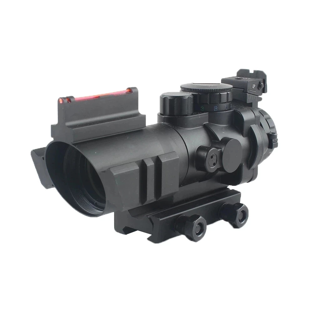 VRGFSHT-Tactical Reflective Optical Sight, 4x32 Prism, Suitable for 20mm Picatini, Air Rifle, Sniper, 4X Magnifiers