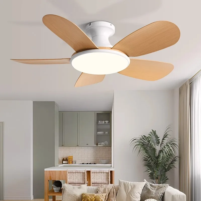 Lâmpada do teto do ventilador LED para sala de estar e jantar, estilo simples, quarto, novo, 2024