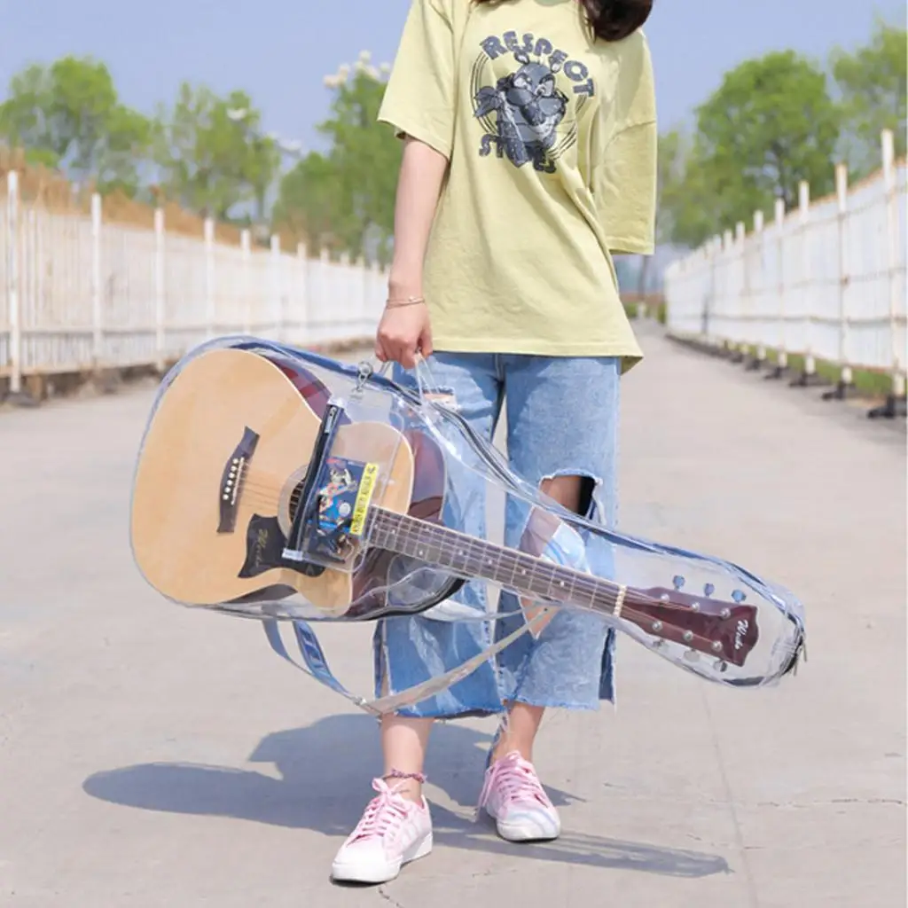

Transparent Musical Instrument Accessories Guitar Bag, Waterproof And Durable
