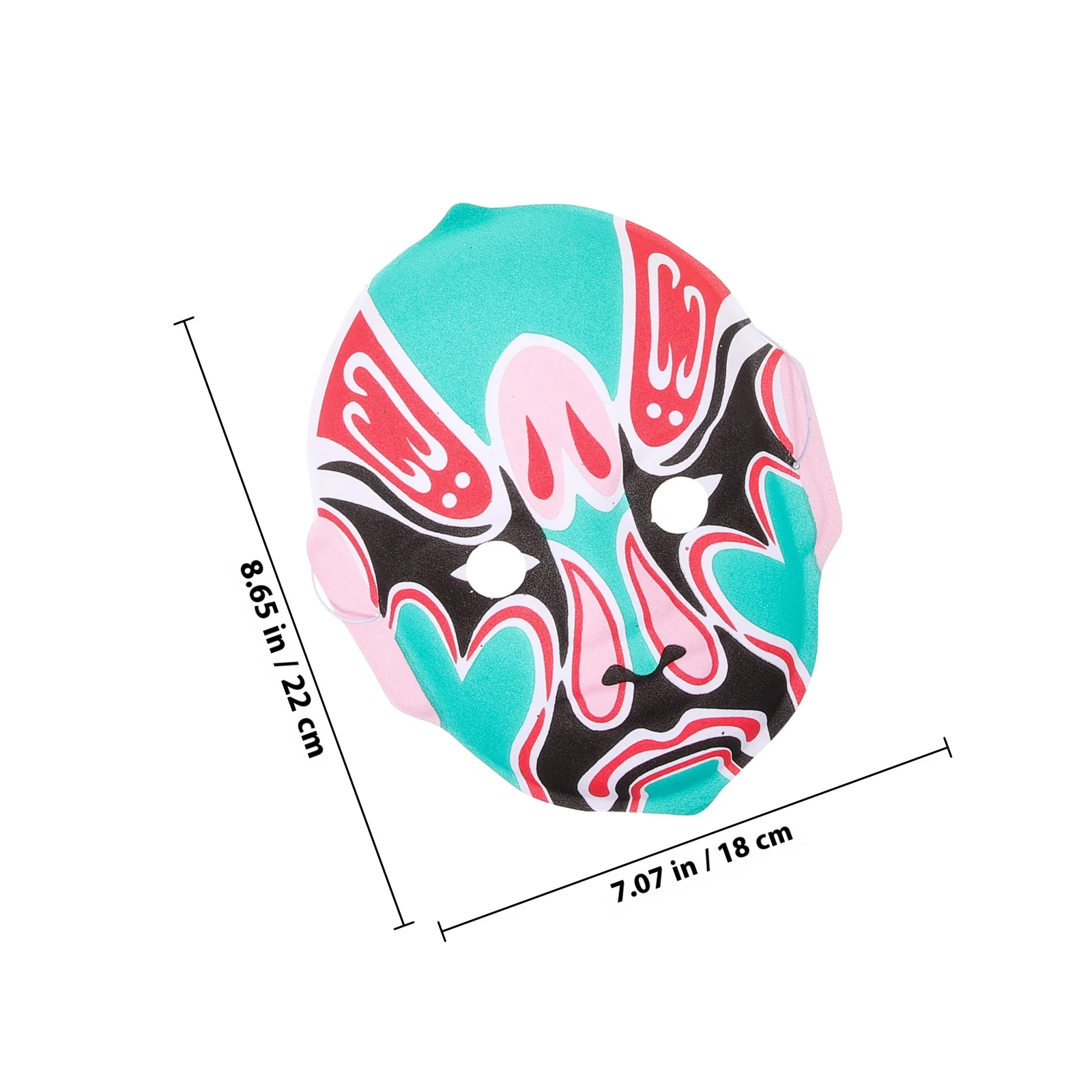 6 pezzi Maschere dell'Opera del Sichuan Floccaggio Maschere per prestazioni cosplay per la festa di Halloween Maschera cinese decorativa in maschera