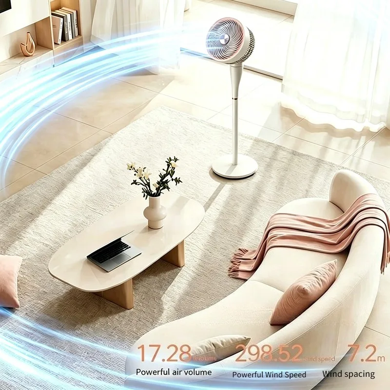 Midea 3D Swing Air Circulator Fan, DC Inverter Quiet Floor Desk Fan, Grade 1 Energy Saving Air Cooler for Household Bedroom