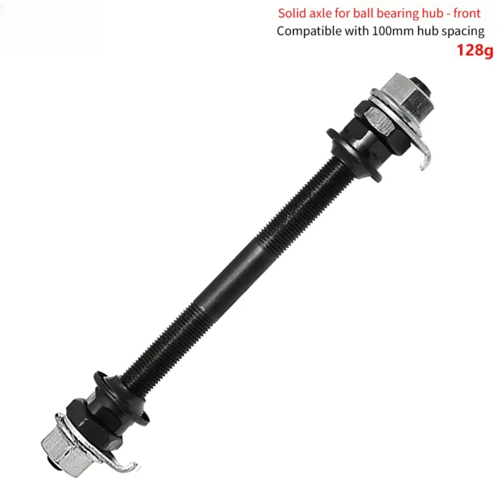 Front And Rear Solid Axle For Cup And Cone Hubs 150mm 180mm 9mm OD 5mm ID 3/8 X 26T Compatible With Ball Bearings image 2