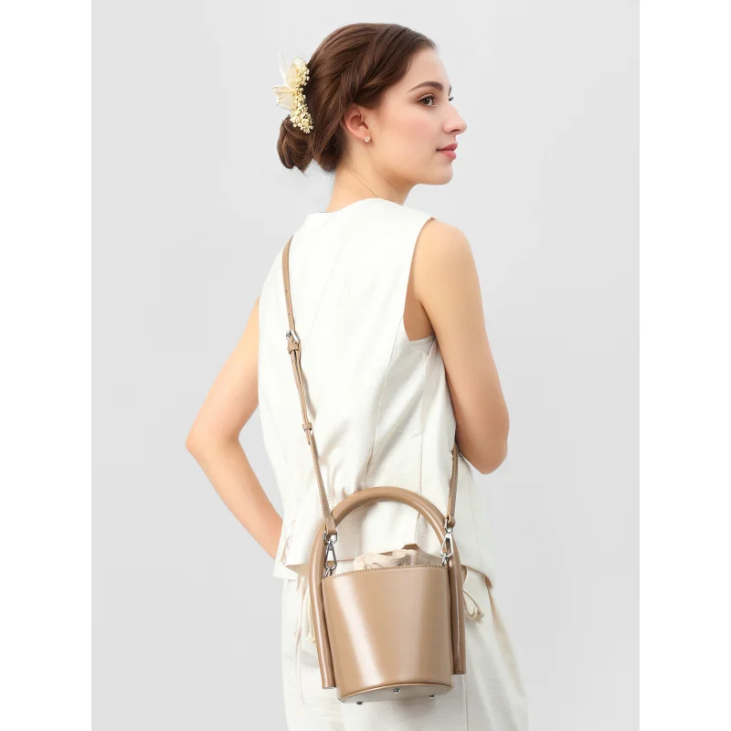 Túi xách da thật mới Túi đeo vai đơn giản đa năng Cao cấp Dung tích lớn sang trọng chất lượng cao Túi xách nữ đi làm