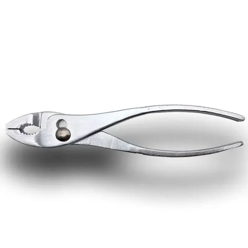 6/8 Inch Walnut Tiger Pliers Wire Cutting Pipe Slip Joint Pliers Scissors Household Hand Repair Tool Multi-function Accessories