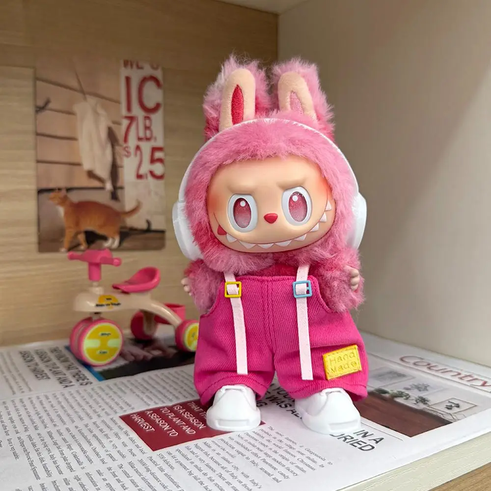 

Dopamine Color overalls For 17cm labubu 3.0 Big Into Energy Series Doll Clothing Mini Doll'S Clothes Outfit Accessories