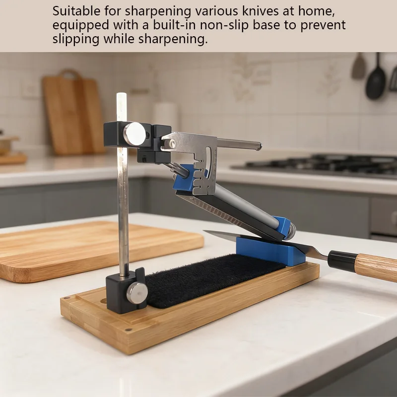

Профессиональная кухонная точилка с фиксированным углом, деревообрабатывающий инструмент с прецизионным шлифовальным станком для домашнего использования, аксессуары для заточки стойки
