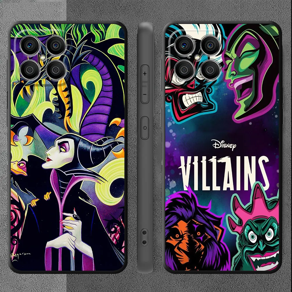 Case For Huawei Honor X8 8X X9a X7 X6a X6 90 Pro 70 P50 P20 Lite P40 P30 X8a P Smart Z Funda Phone Cover Disney Evil Villains