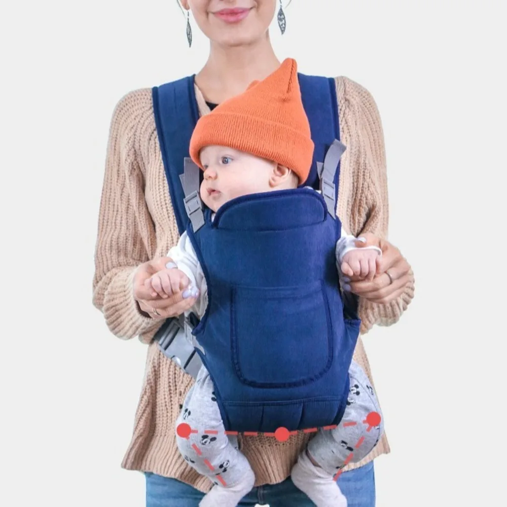

Solid color Baby Wrap Carrier Cloth Dual-Shoulder Infant Backpacks Horizontal Holding Type Multi-Functional Newborn Sling Wrap