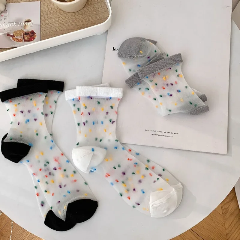 1/3 Paar modische, leichte, bequeme Damensocken, schweißabsorbierende Socken, Sommer, einfache, vielseitige kurze Röhrensocken