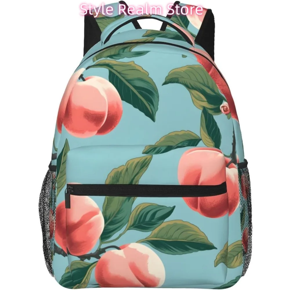 

Fashion Peach Lightweight Laptop Backpack Lightweight Multipurpose Travel Casual Daypack Unisex College Backapcks for Men Women