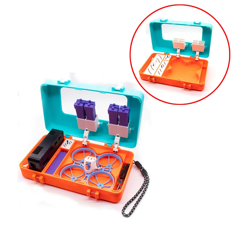 

1PCS for BetaFPV Air 75 Pro Storage Box 3D Printed Storing Case Large Volume for FPV Drone Battery/Charger Container Accessory