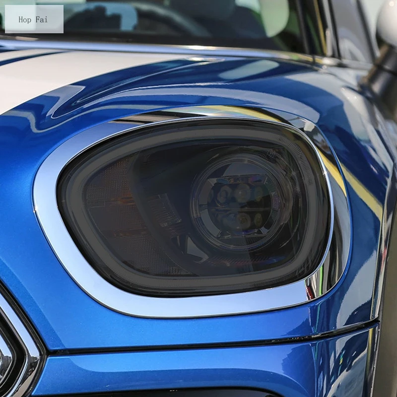 

Car Headlight Protective Film Headlamp Restoration Transparent Black TPU Sticker For MINI Cooper Countryman F60 JCW Accessories