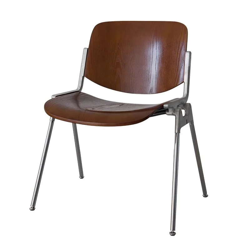 كراسي مريحة متينة مسبقًا من الفولاذ المقاوم للصدأ، كراسي طعام ذات ظهر ممتاز، أثاث مريح ومتين لغرفة الطعام