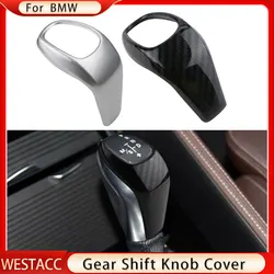 Car Gear Head Shift Knob Cover Sticker for BMW X1 F48 2 Series F46 2016 - 2021 AT Automatic Gear Knob Cap Protector Accessories