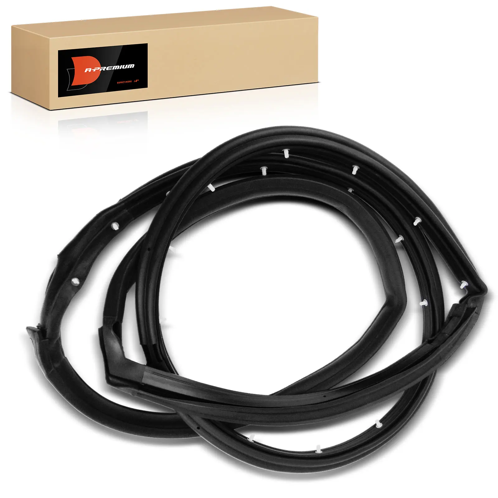 A-Premium Front Driver Driver Side Full Door Weatherstrip Seal for Jeep Wrangler 1997-2006