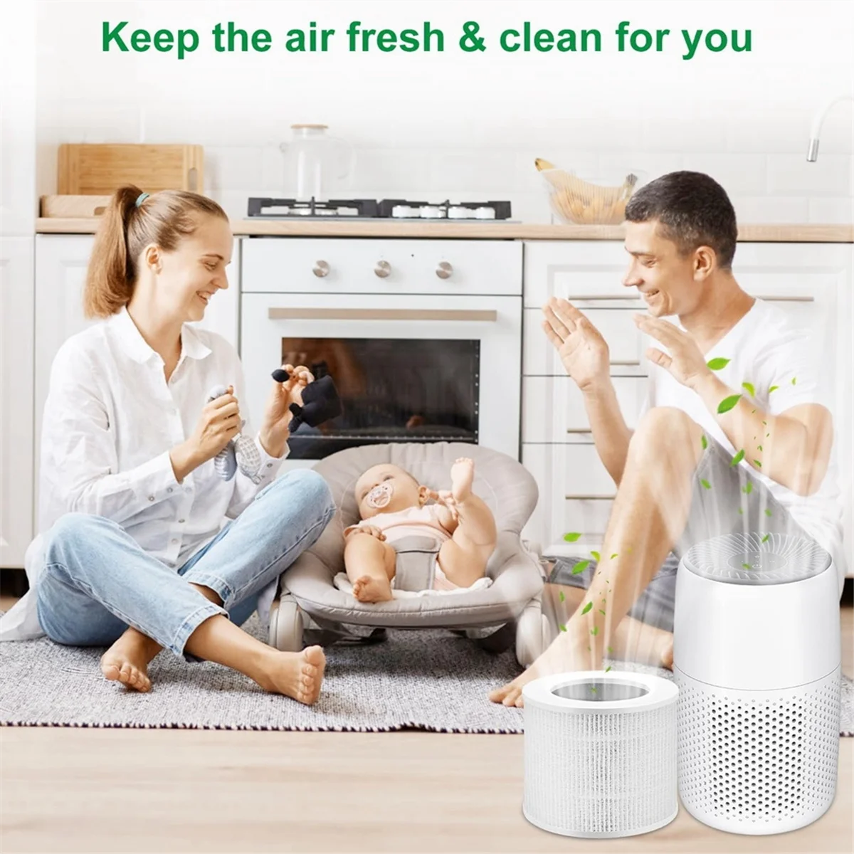 コアミニフィルター 3 in 1 エアフィルター用 活性炭 True Hepa フィルター交換用真空部品付き