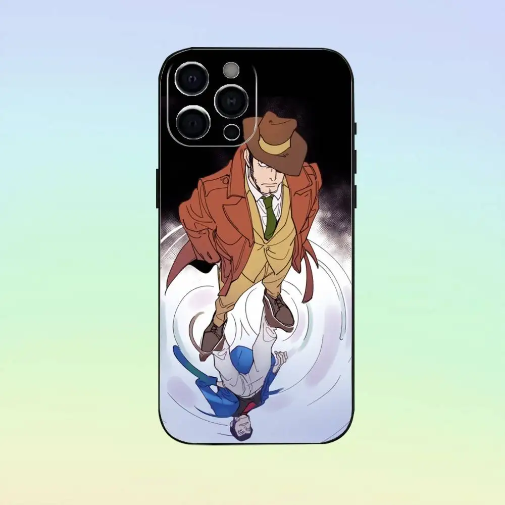 L-lovin anime t-terceira capa de telefone silicone macio para iphone 17 16 15 14 13 12 11 preto capa de silicone macio