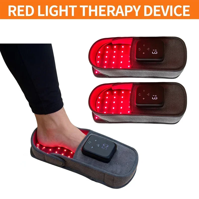 1PCS Red Light Therapy Led Infrared Beads Foot Massage Boots for Pain Relief of Plantar Inflammation and Pain Relief Slippers