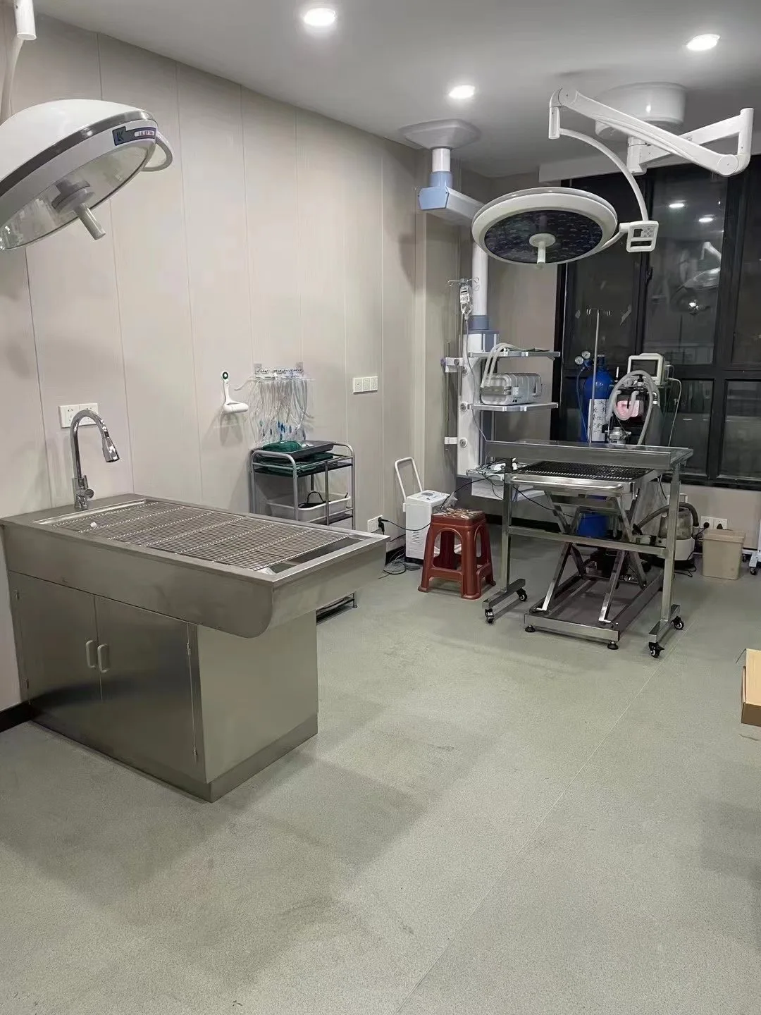 طاولة التخلص من الفولاذ المقاوم للصدأ، طاولة التخلص من الحيوانات الأليفة متعددة الوظائف، جميعها 304 مع صنبور سحب، شنغهاي دينغوا #4