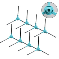 8PCS Plastic+Nylon Replacement Side Brush Enhance Cleaning Performance For Ultenic For T10 Lite Vacuum Cleaner Spare Parts