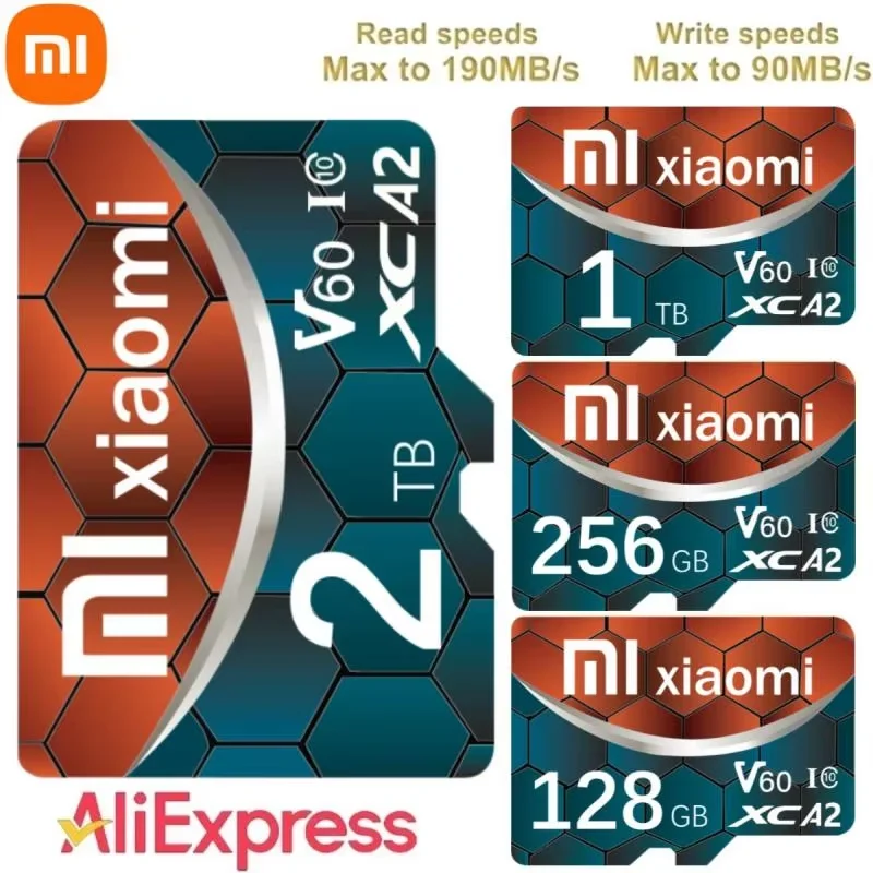 Xiaomi-Carte Micro SD originale haute vitesse, carte mémoire TF SD, téléphone portable, ordinateur, appareil photo, carte mémoire flash, 2 To, 1 To