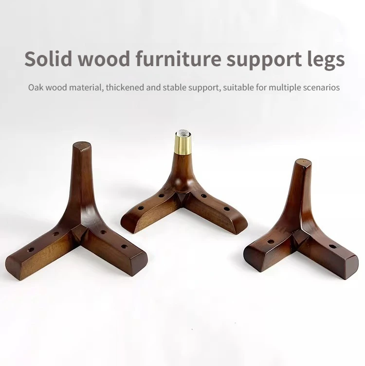 4Pcs 13/14/15cm Solid Wood Furniture Feets Sofa Cabinets Legs Square Bed Table Chair Replacement Feet Home Furniture Accessories