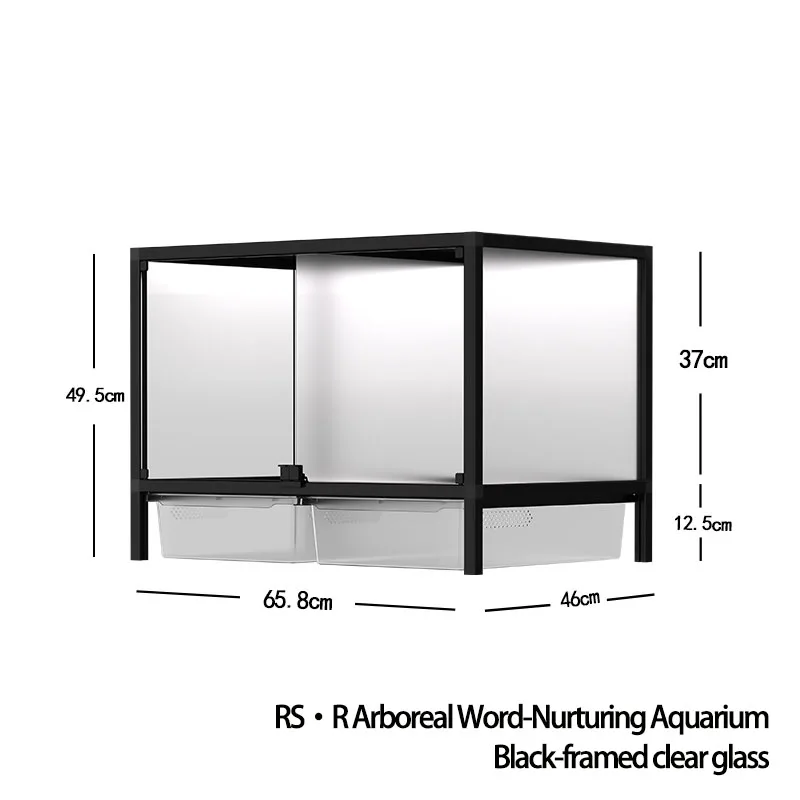 Aluminum Reptile Enclosure, RS Series Terrarium for Crested Gecko, Leopard Gecko, Durable Pet Habitat